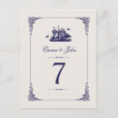 Search for wedding table numbers postcards Vintage