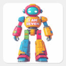 Search for 7th birthday stickers 7 years old