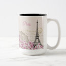 Recherche de tour eiffel vintage tasses Floral