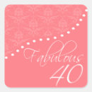 Search for forty is fabulous stickers Pink