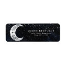 Search for moons return address labels Night sky