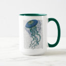 Search for blue jellyfish mugs Marine life