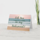 Search for destination wedding bridesmaid cards Tropical