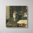 Search for fireplace canvas prints Cat