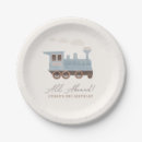 Search for train birthday plates All aboard