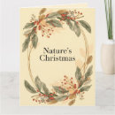 Search for nature inspired christmas cards Botanical