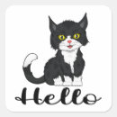 Search for cartoon black cat stickers Kitten