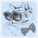 Search for hipster cat stickers Kitten