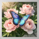 Recherche de papillons bleus art Pour elle