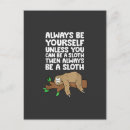 Search for cartoon sloth postcards Sloths