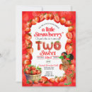 Recherche de de fraise anniversaire invitations Deux douces