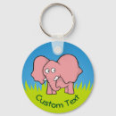Search for cartoon elephant keychains Pink