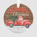 Search for red truck ornaments Red and green
