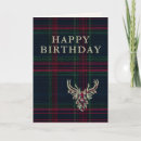 Search for tartan birthday cards For him