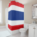 Search for red white and blue shower curtains Flag
