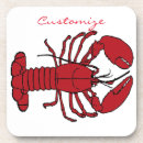 Search for red lobster coasters Crustacean