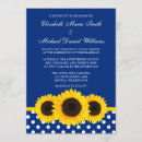 Search for royal blue and yellow invitations Sunflowers