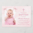 Search for pink christening invitations Coquette