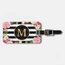Search for monogram luggage tags stripes
