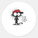 Search for everything is fine stickers Crazy cat lady