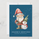Search for gnome holiday cards Snowman