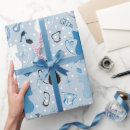 Search for blue heart wrapping paper Vintage