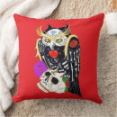 Recherche de crâne sucre coussins Illustration