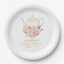 Search for tea party paper plates Watercolor teapot