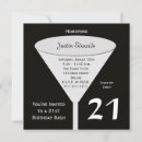 Search for 21 square invitations Black and white