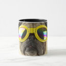 Search for pug with glasses mugs Funny
