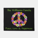 Search for peace sign doormats Yellow