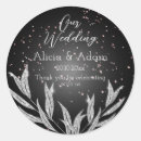 Search for silver and black wedding stickers Modern
