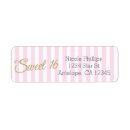 Search for pink sweet 16 return address labels Glitter