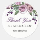 Search for romantic floral thank you stickers Purple