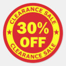 Search for 30 percent off stickers Retail