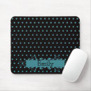 Recherche de pois turquoise tapis souris Moderne