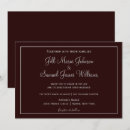 Search for plum and grey wedding invitations Elegant