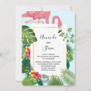 Search for pink flamingo wedding invitations Summer