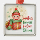Search for elf in ornaments First christmas