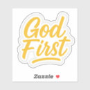 Search for god first stickers Bible verse