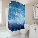 Search for blue wave shower curtains Tropical