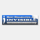 Search for invisible disability bumper stickers Disabled