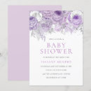 Search for silver white baby shower invitations Lavender