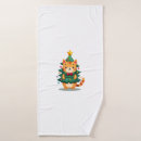 Search for funny christmas bath towels Kitten