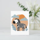 Search for zebra postcards Whimsical