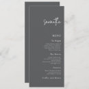 Search for guests name wedding menus Minimalist