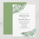 Search for exotic birthday invitations Botanical