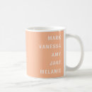 Search for family members mugs Typography