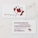 Search for maple leaf business cards Canada