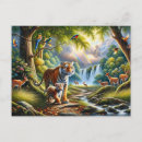 Search for harmonious postcards Watercolor